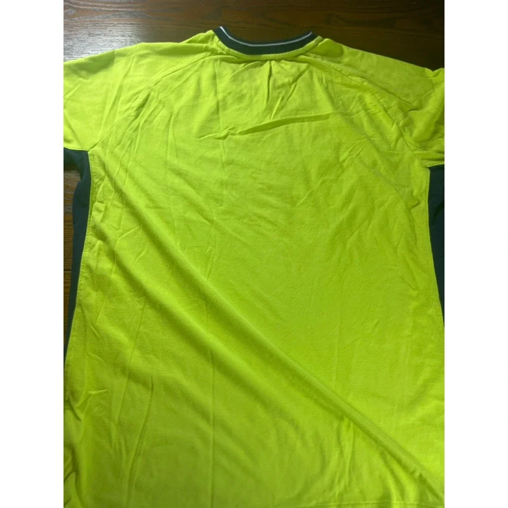 Polo Ralph Lauren Boys XL Neon Green Big Pony Logo V Neck T Shirt EUC